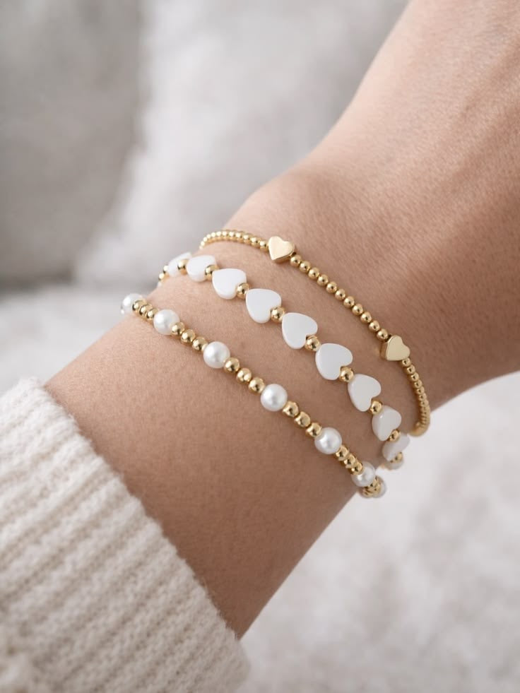 Pulsera Nácar corazón