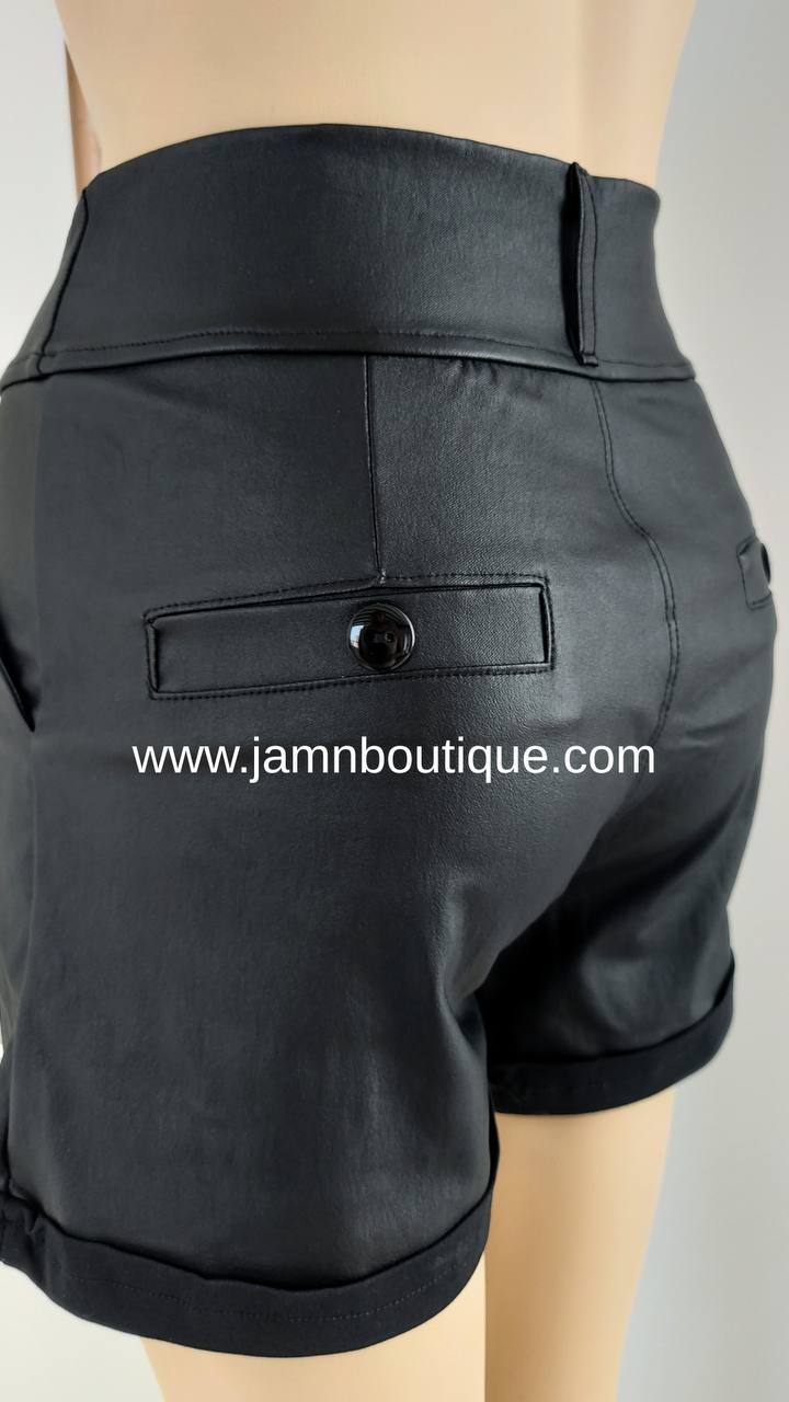 Short Efecto Cuero para Mujer | JAMN Boutique Perú