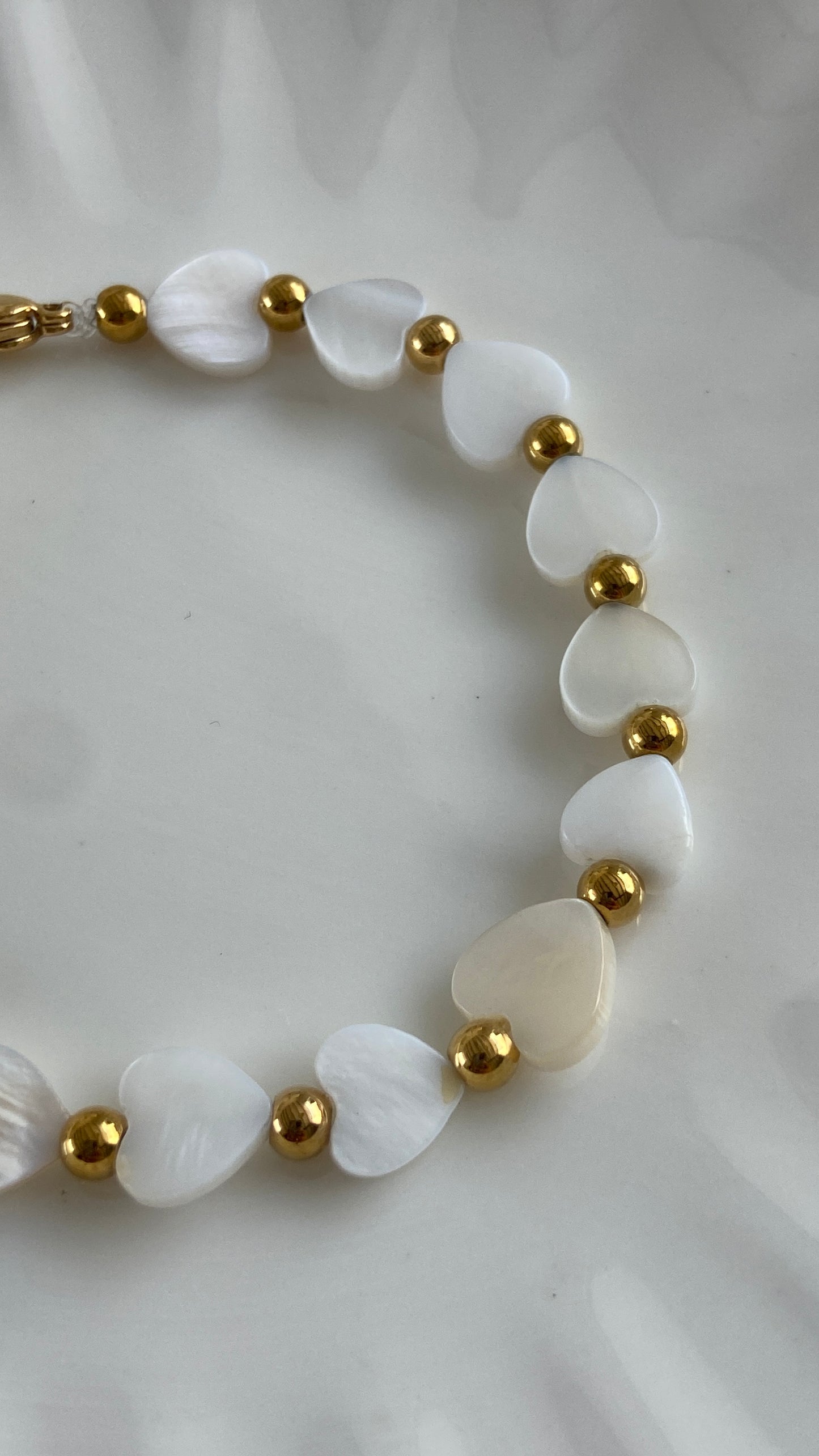 Pulsera Nácar corazón