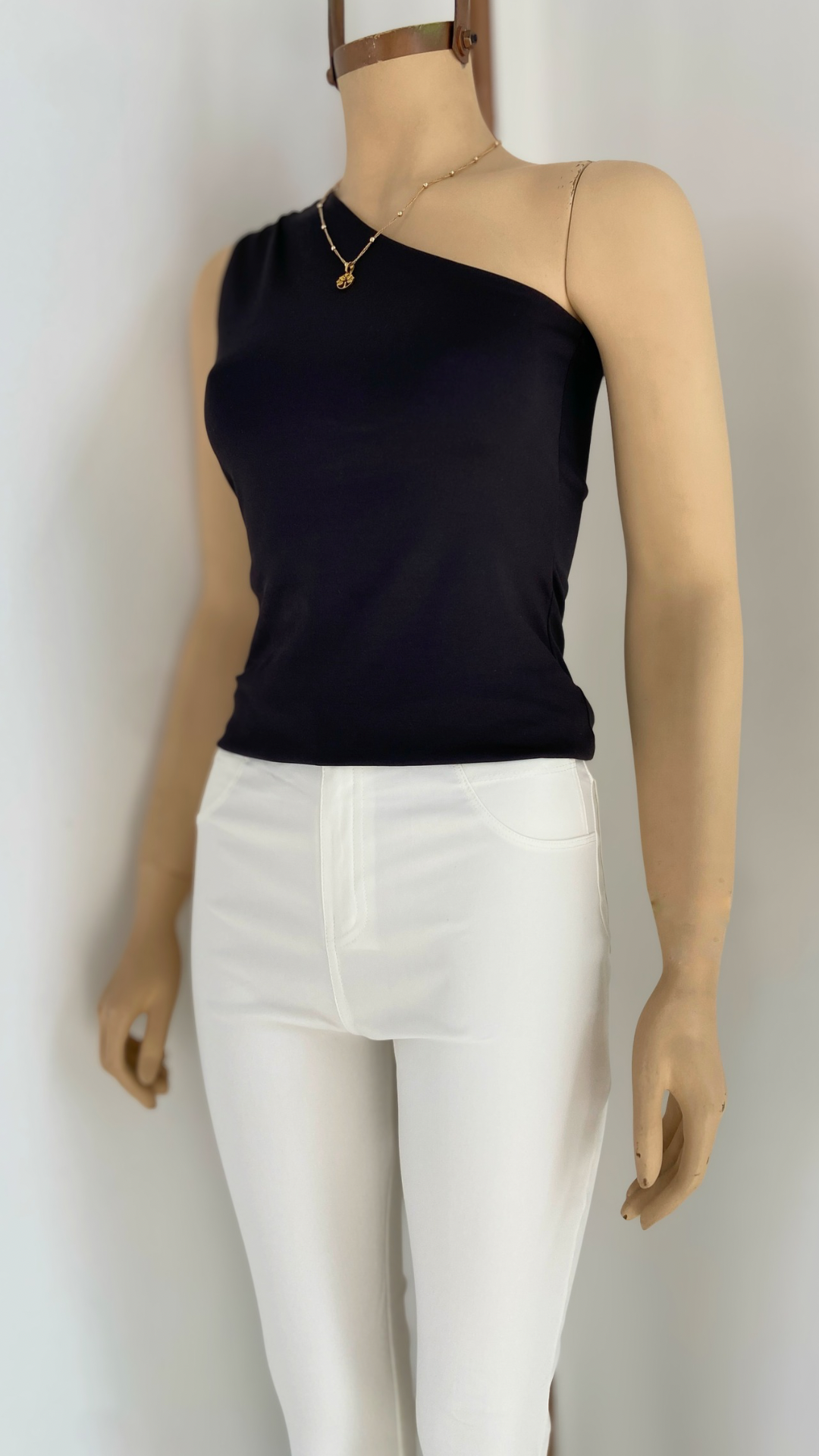 Pantalón Moscú Efecto Cuero Stretch – Tiro Alto | JAMN Boutique