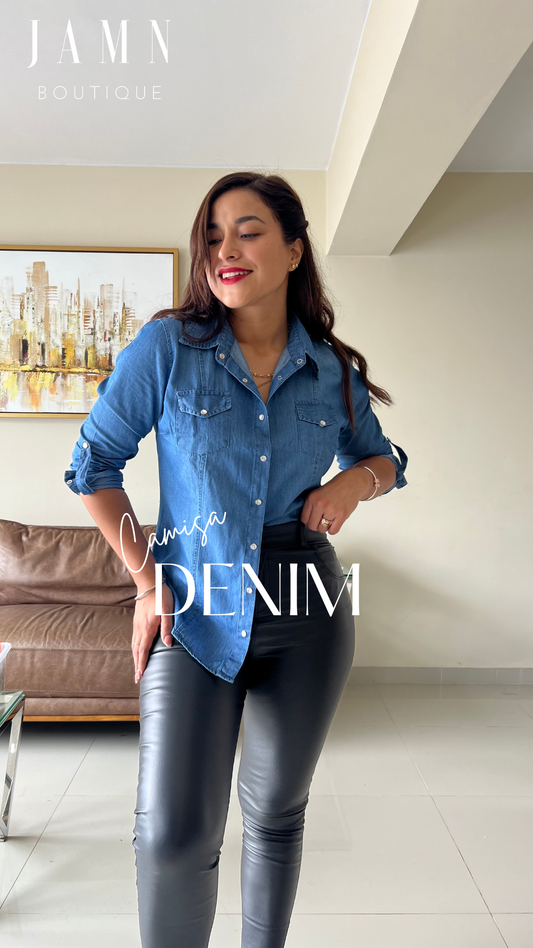 Camisa Denim - JAMN BOUTIQUE