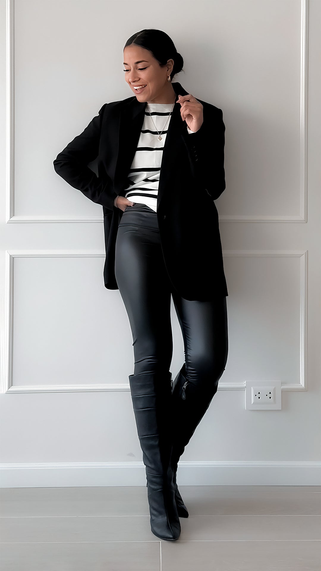 Leggins efecto cuero