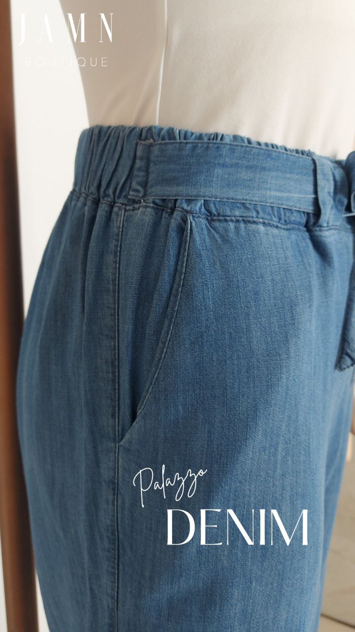 Palazzo Denim - JAMN BOUTIQUE